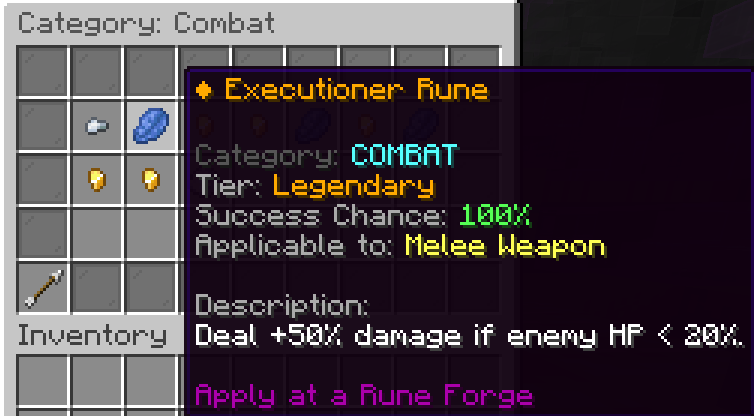 Rune Mechanics UI
